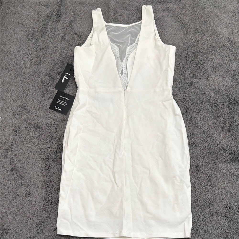 Lulu's Ivory Lace Dress - Picture 2 of 5